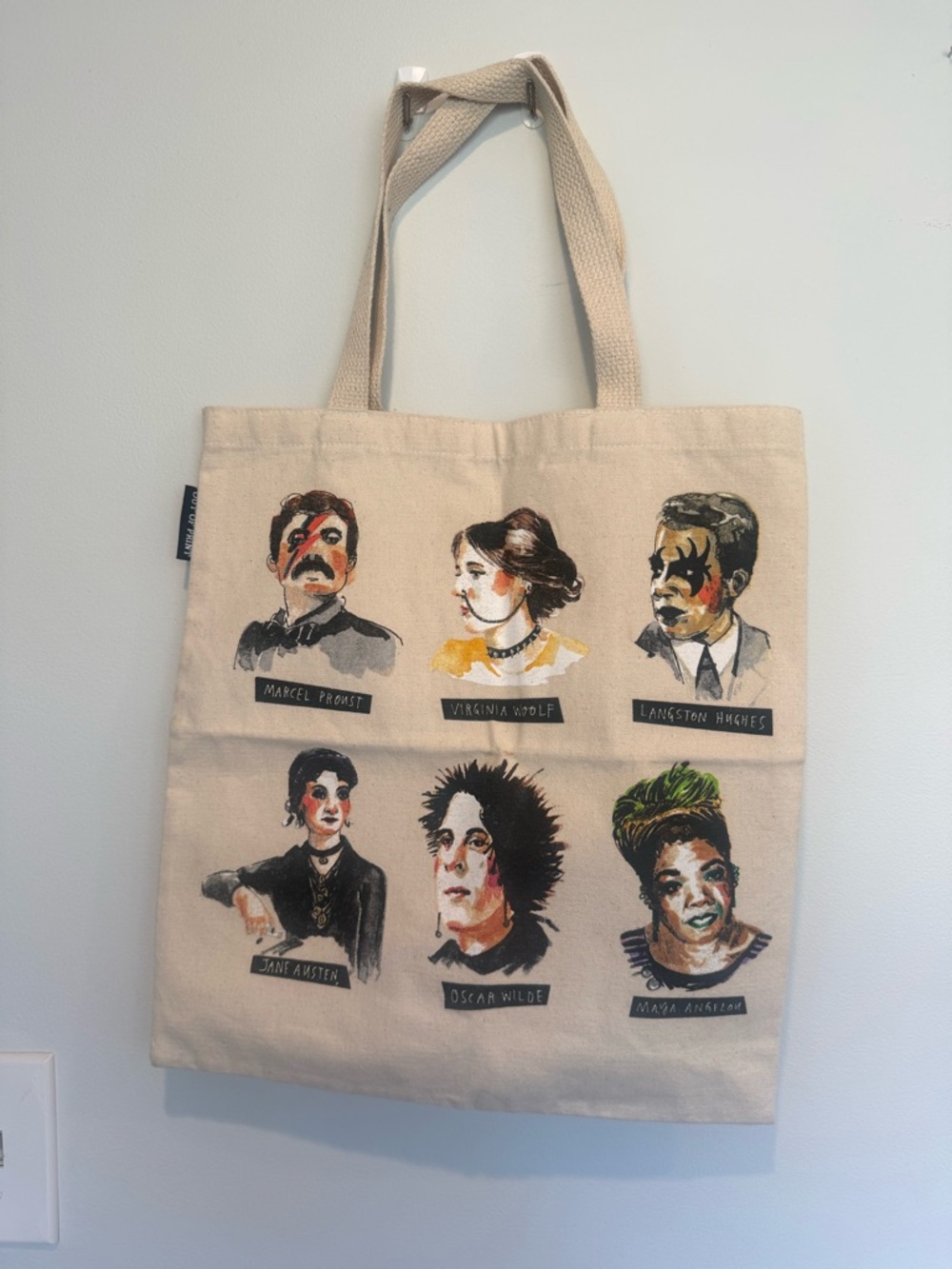 Punk Rock Authors Tote Bag by Out of Print